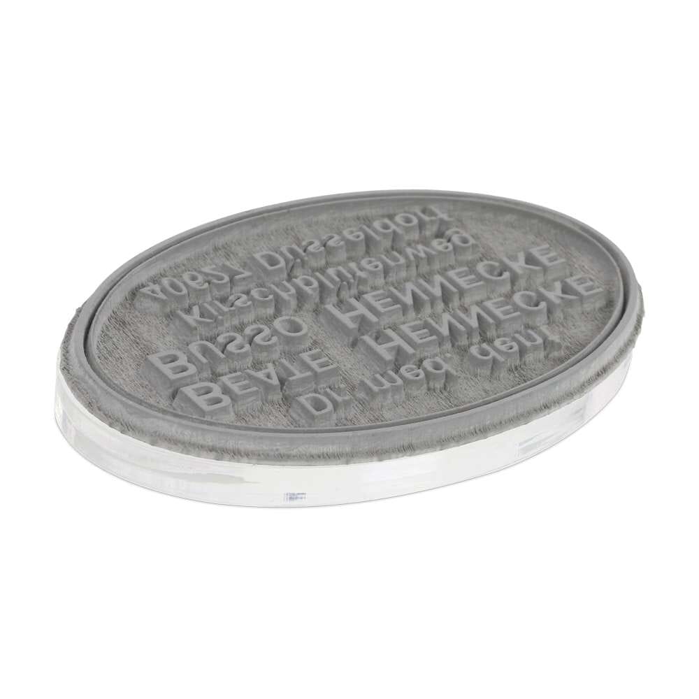 Textplatte Colop Pocket Stamp Oval 30 47x18 Mm 4 Zeilen Stempel