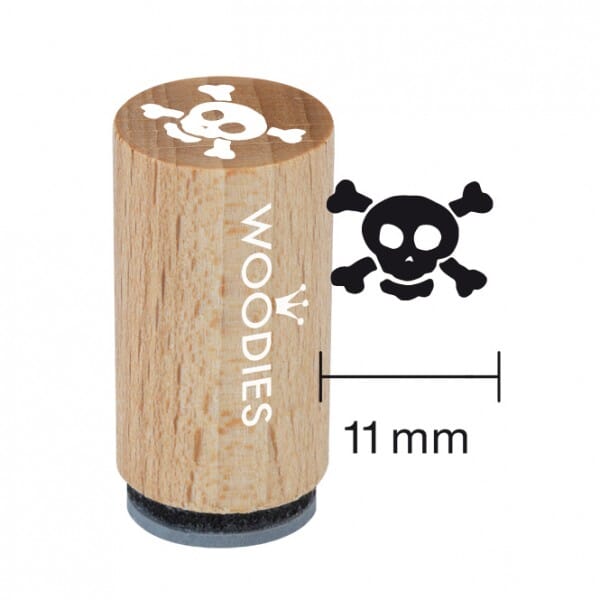 Mini Woodies Stempel - Totenkopf
