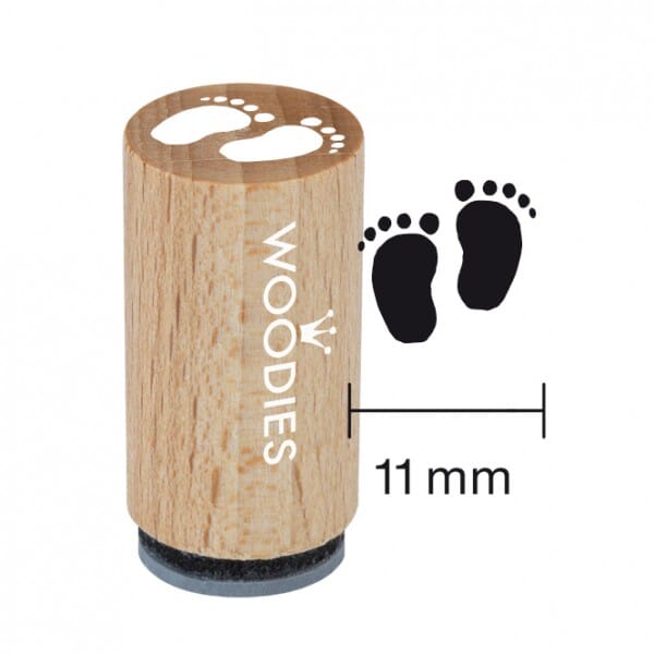 Mini Woodies Stempel - Babyfüsse