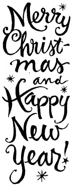 Text: Merry Christmas and Happy New Year - F 5339