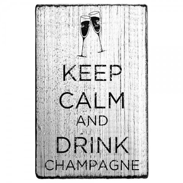 Vintage Stamp Keep calm and drink champagne