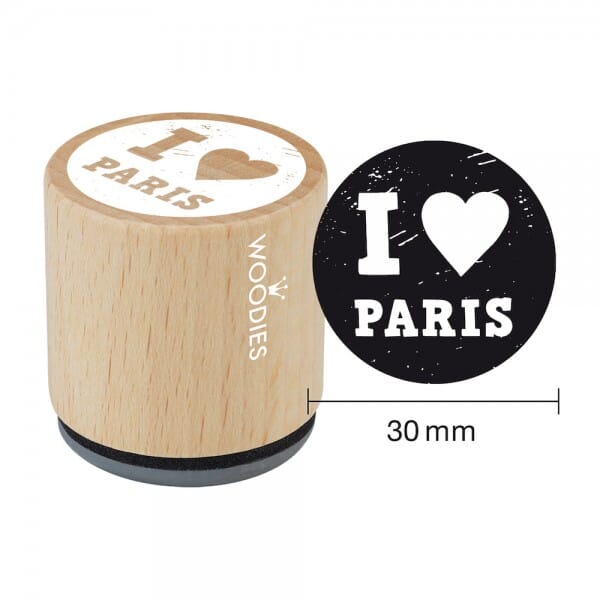 Woodies Stempel - I Love Paris