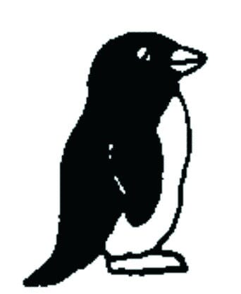 Perma Stempel Holzstempel - Pinguin