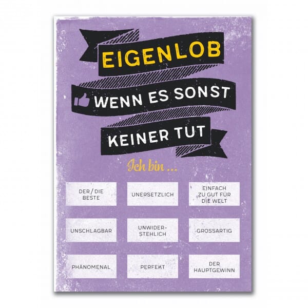 Rubbel-Postkarte - Wenn es sonst keiner tut