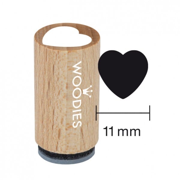 Mini Woodies Stempel - Herz 1