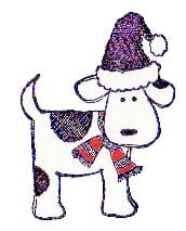 Weihnachtshund - D 4840