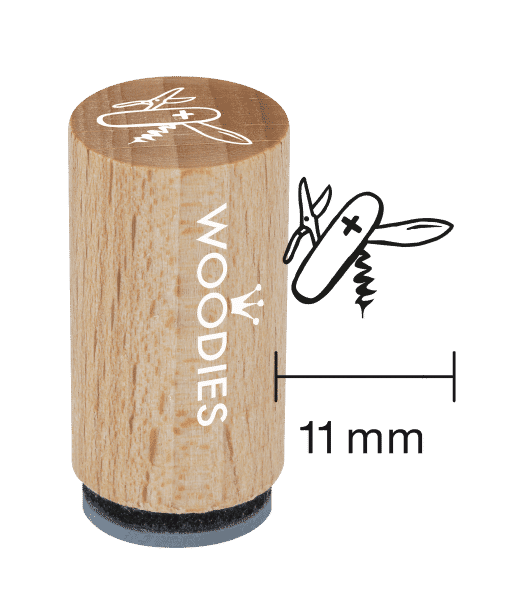 Mini Woodies Stempel - Taschenmesser