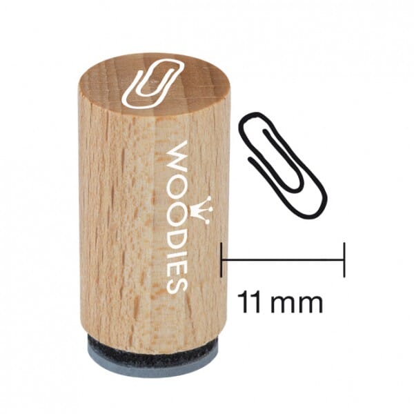 Mini Woodies Stempel - Büroklammer