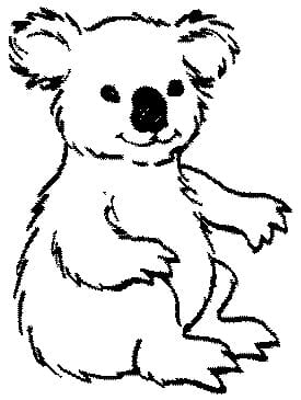 Perma Stempel Holzstempel - Koala (Design 2)