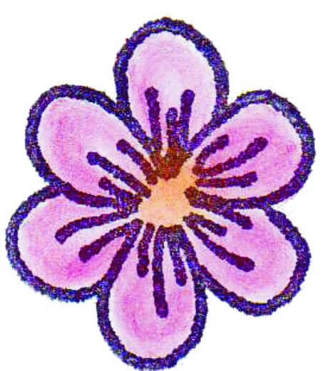 Perma Stempel Holzstempel - Blume