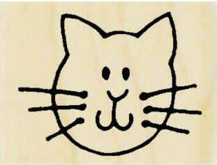 Stampendous Holzstempel - Katzengesicht