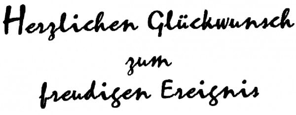 Perma Stempel Holzstempel - Herzl.<p>Gl&uuml;ckw.<p>z.<p>freudigen Ereignis