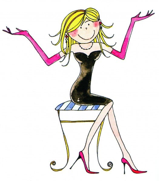 Penny Black Holzstempel - Lady Black