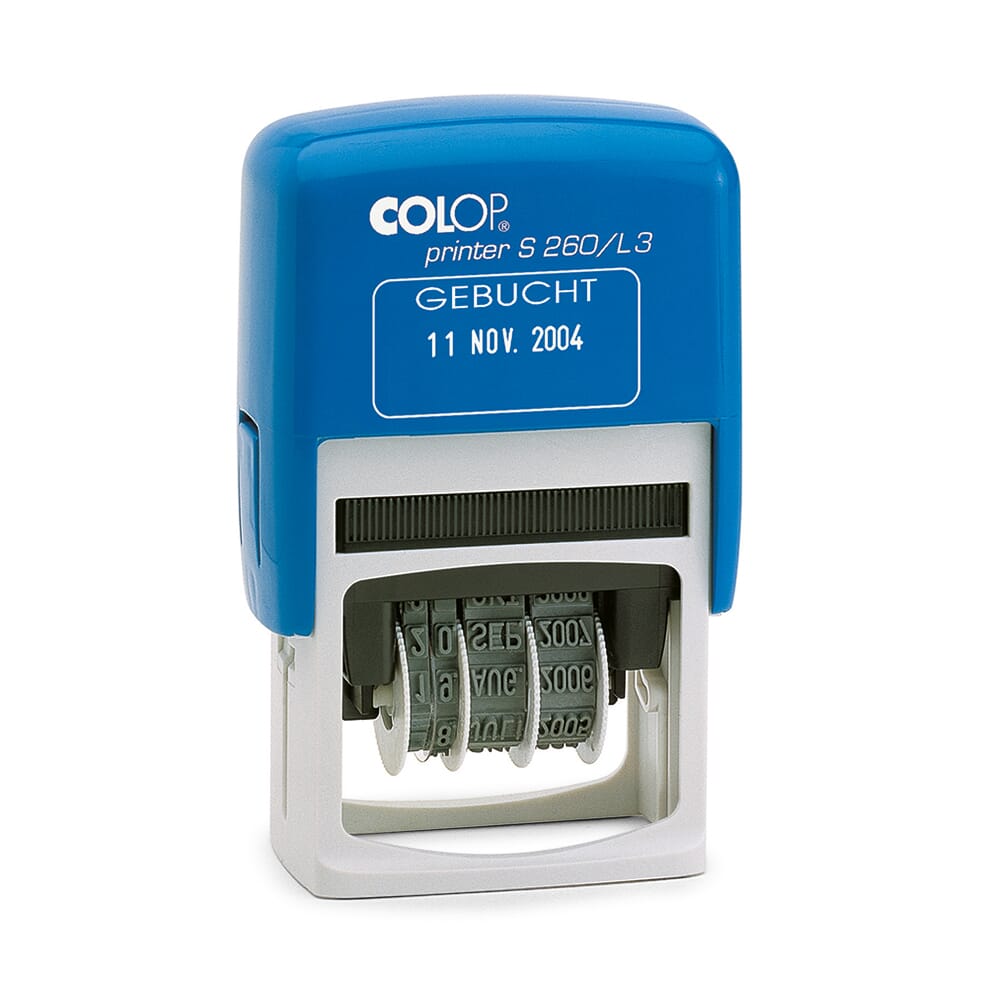 COLOP Printer 50 Green Line Plastic Self-Inking Text Stamp - The Home