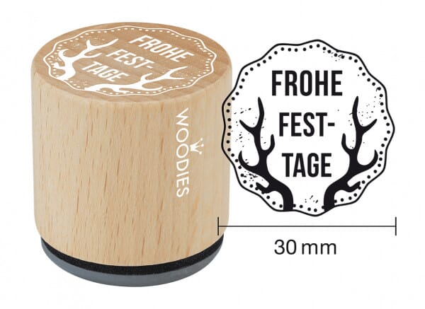 Woodies Stempel - Frohe Festtage