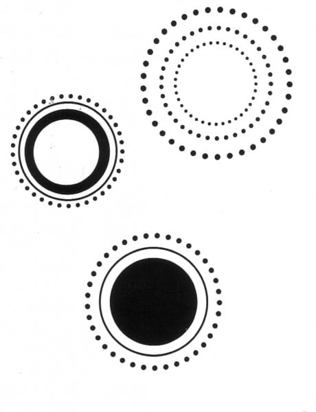 Penny Black Holzstempel - Kreise