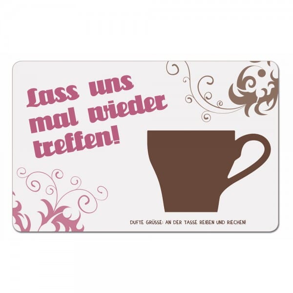 Duftpostkarten - Lass uns mal wieder treffen