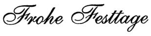 Text: Frohe Festtage - F 2303