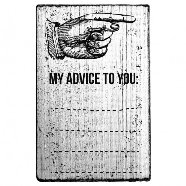 Vintage Stamp My advice to you