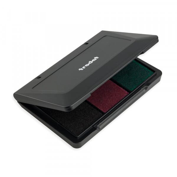 Trodat Handstempelkissen 9051 3-farbig schwarz/magenta/grün